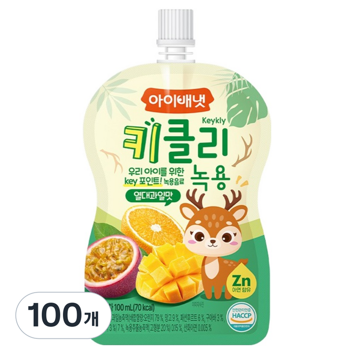 아이배냇 아동용 키클리 녹용, 100개, 100ml