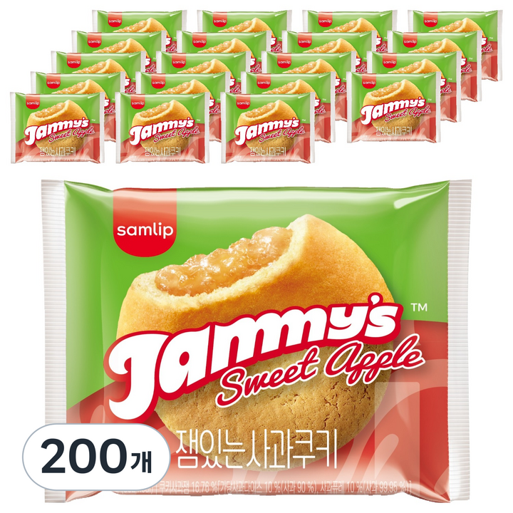 재미스 잼있는 사과쿠키, 75g, 200개