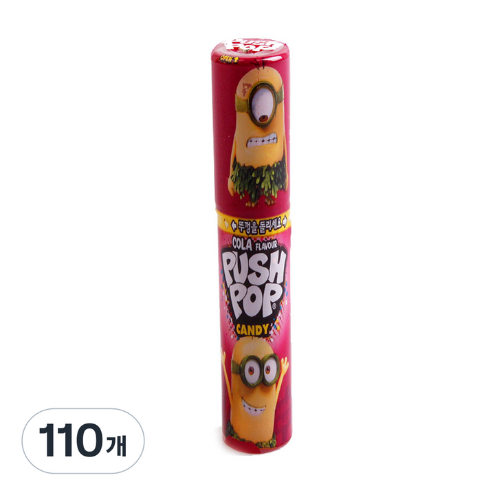 푸시팝 사탕, 15g, 110개
