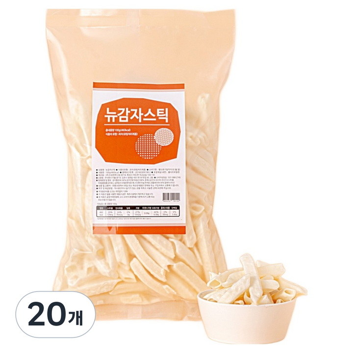 뉴감자스틱 소포장 뻥튀기, 100g, 20개
