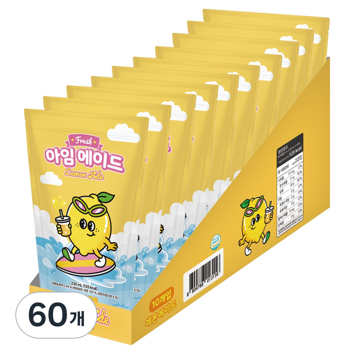 아임에이드 레몬에이드, 60개, 230ml