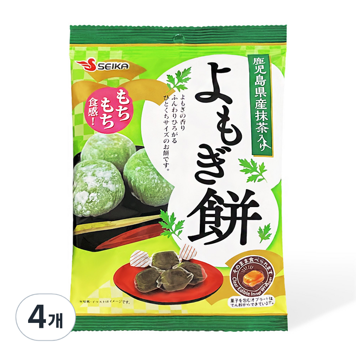 세이카 카라멜 요모기 모찌 쑥 인절미, 120g, 4개