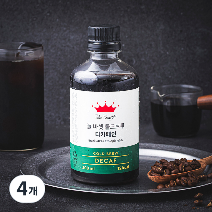 폴바셋 콜드브루 디카페인, 300ml, 4개