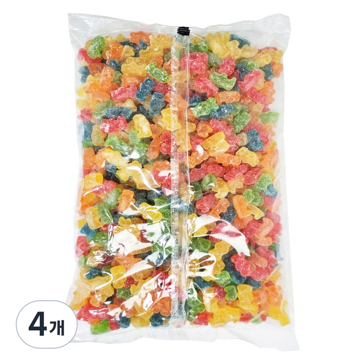 LEGER 대용량 벌크 네온 사우어 베어, 4개, 2.268kg