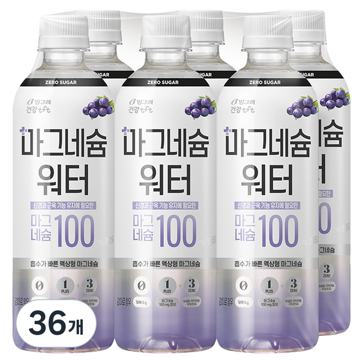 티에프티 마그네슘 워터, 500ml, 36개