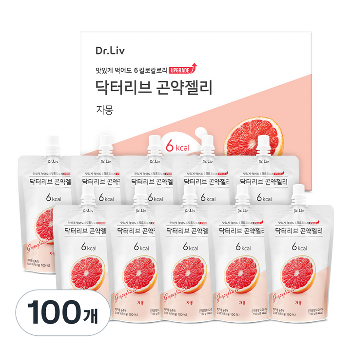 닥터리브 곤약젤리 자몽, 100개