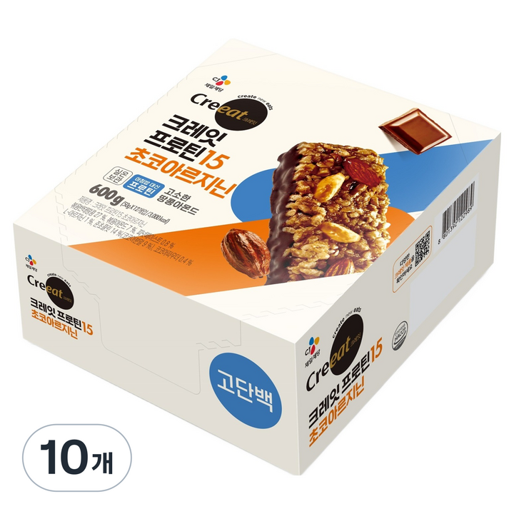 크레잇 프로틴15 초코아르지닌 12p, 10개, 600g