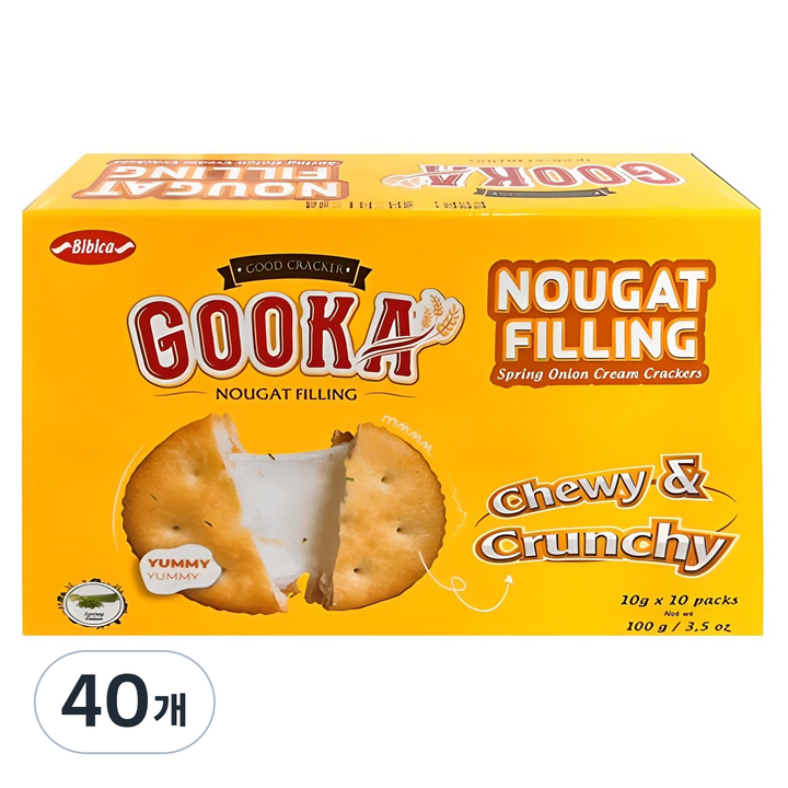 비비카 구카 누가 필링 크래커, 100g, 40개
