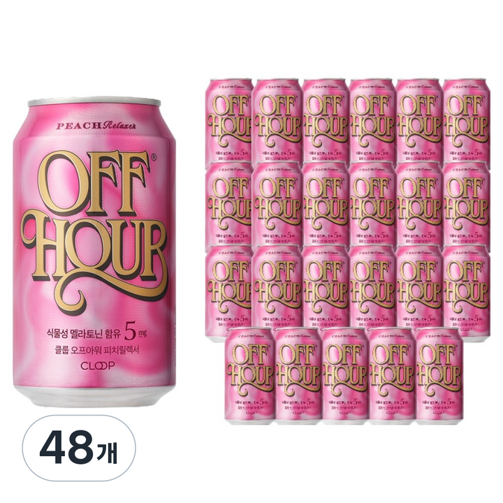 클룹 오프아워 피치릴렉서, 48개, 350ml