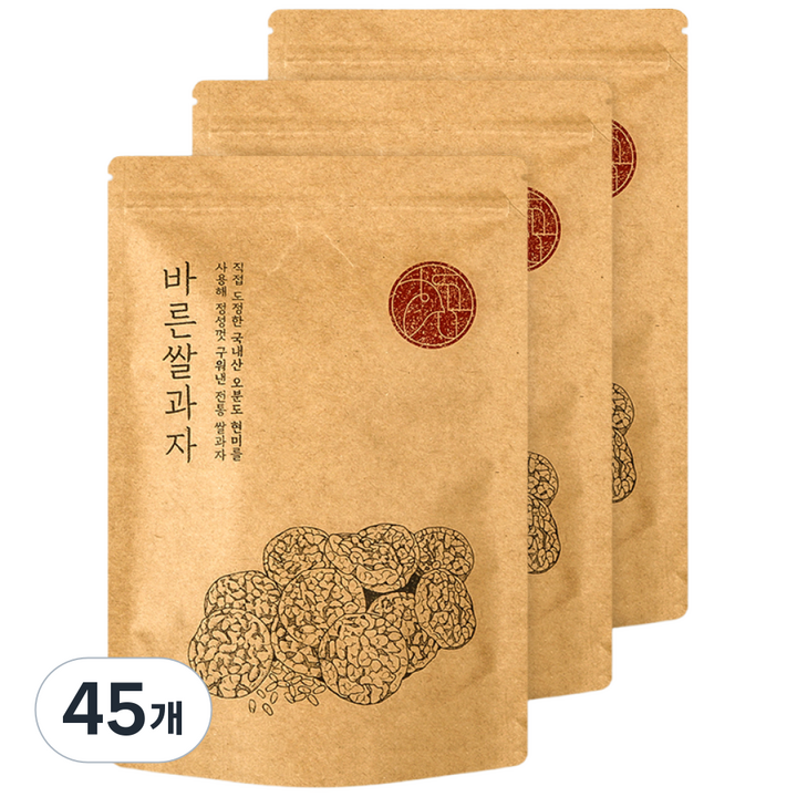우리곡간 현미 뻥튀기 쌀과자, 70g, 45개