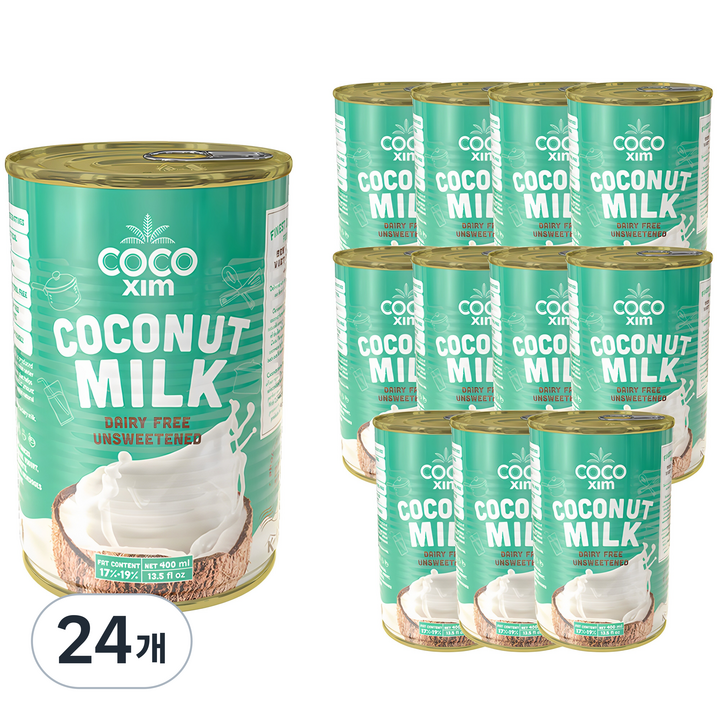 코코씸 쿠킹용 코코넛 밀크, 400ml, 24개
