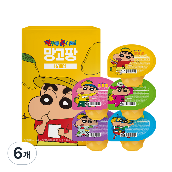 짱구 망고팡 16개입, 6개, 1.44kg