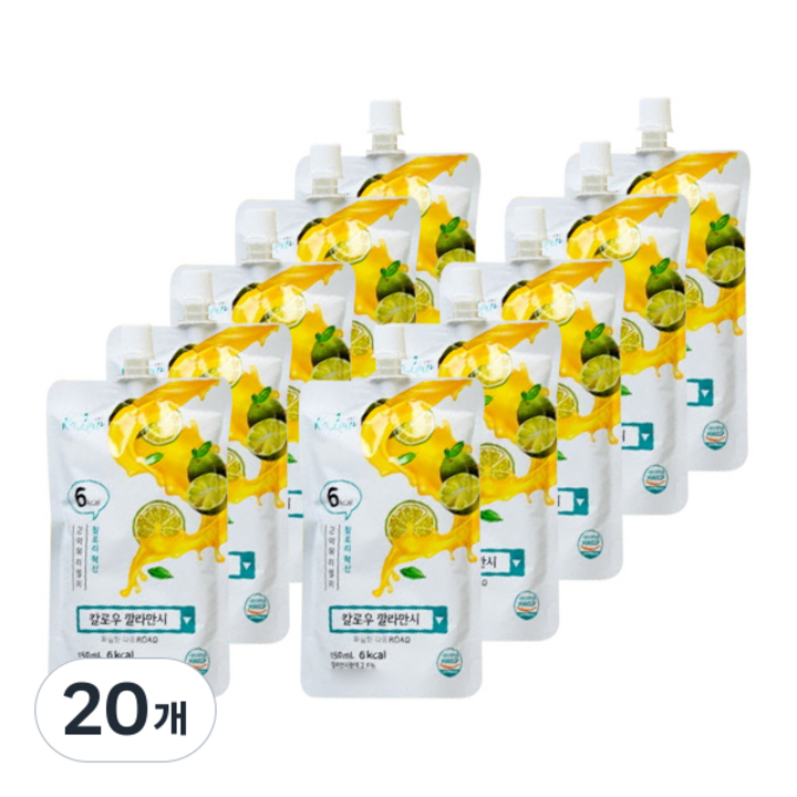 칼로우 워터젤리 깔라만시, 150ml, 20개