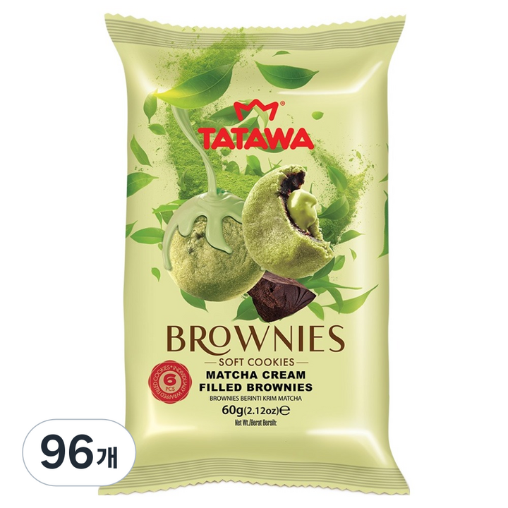 타타와 맛차 필드 브라우니, 96개, 60g