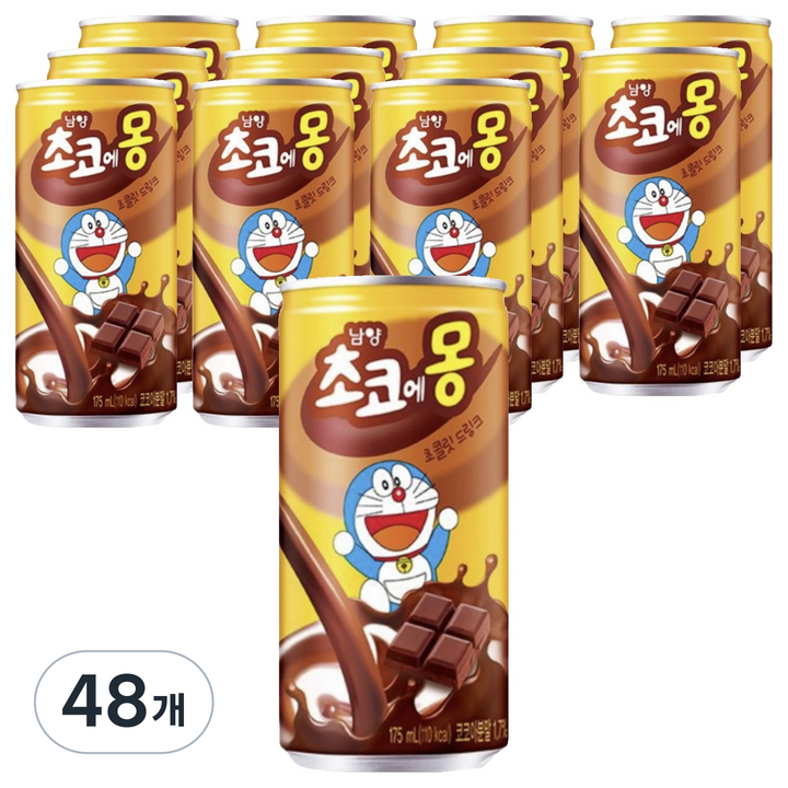 초코에몽 초코우유, 175ml, 48개