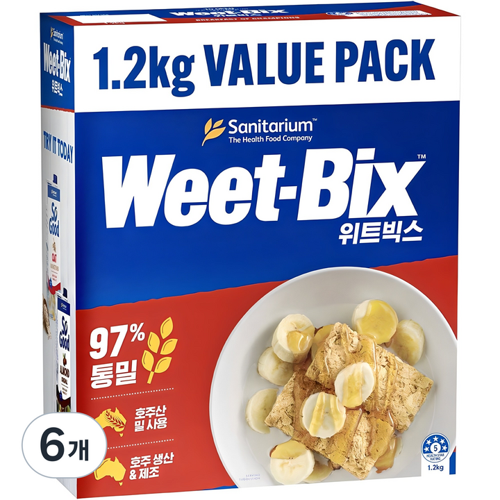 위트빅스 오리지날 시리얼, 1.2kg, 6개