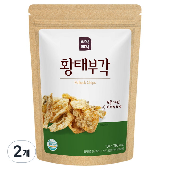 티각태각 황태 부각, 2개, 100g