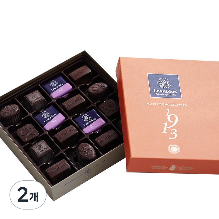 레오니다스 다크 프랄린 어쏘트먼트, 225g, 2개