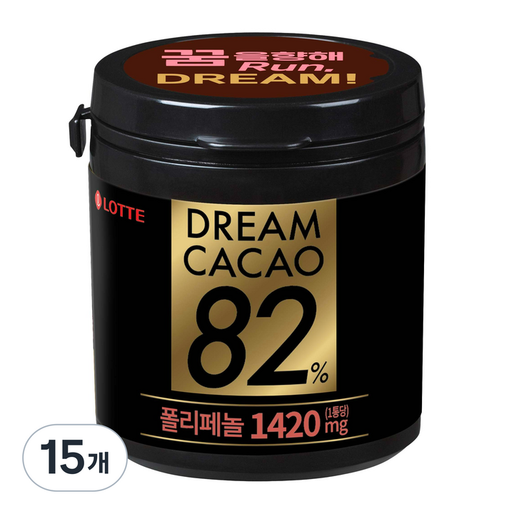 롯데웰푸드 드림카카오 82%, 86g, 15개