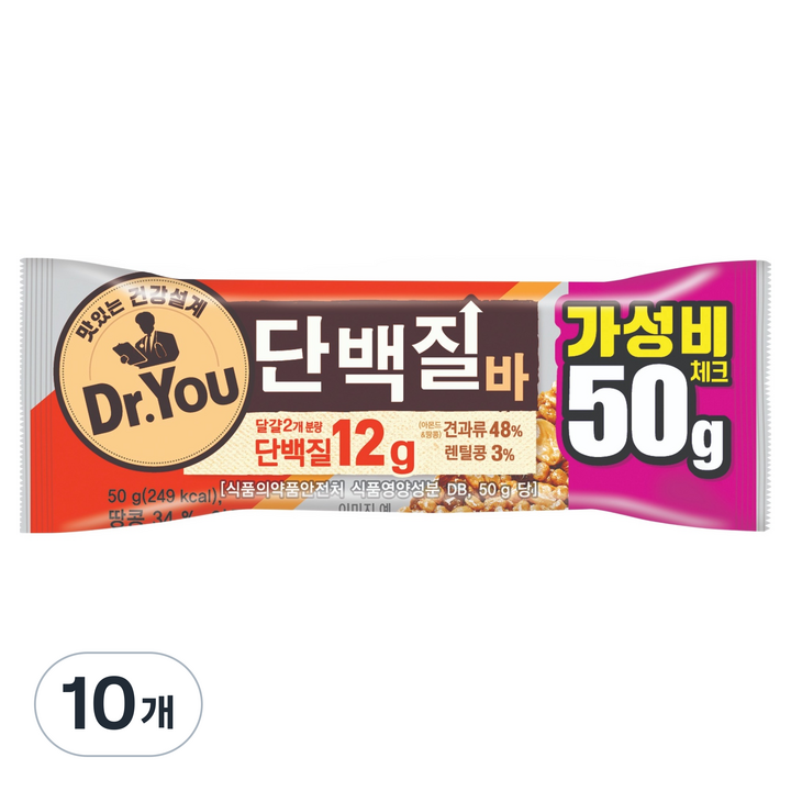 닥터유 오리온 단백질바, 50g, 10개