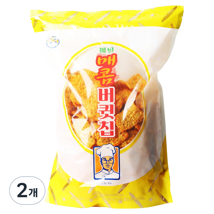 버큇칩 매콤한맛, 280g, 2개