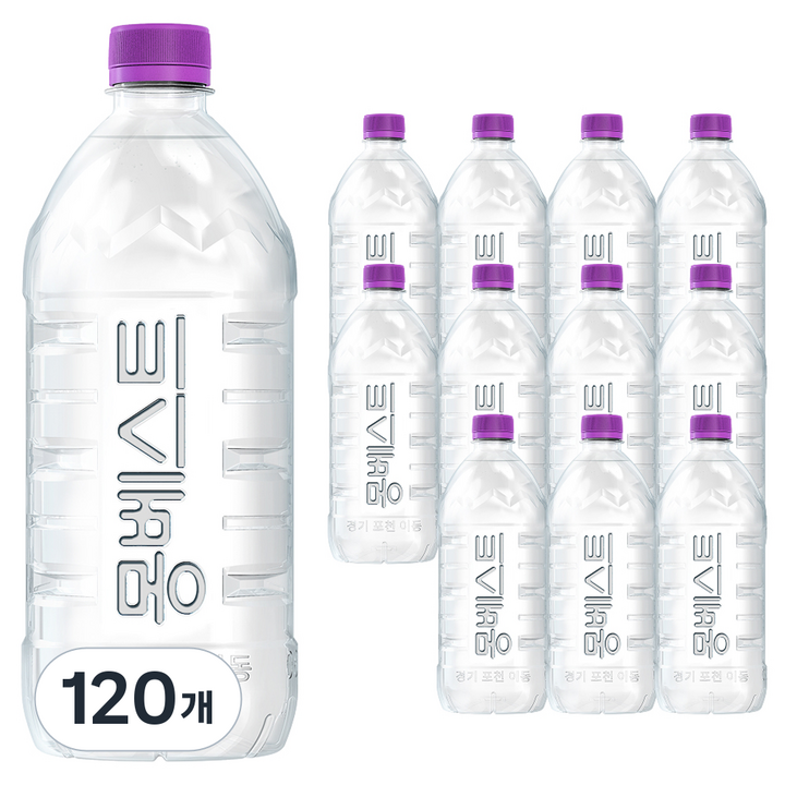 몽베스트 위드어스 무라벨 생수, 1L, 120개