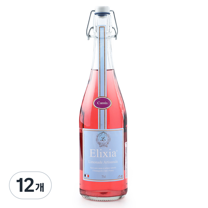 엘릭시아 블랙커런트맛 탄산음료, 750ml, 12개