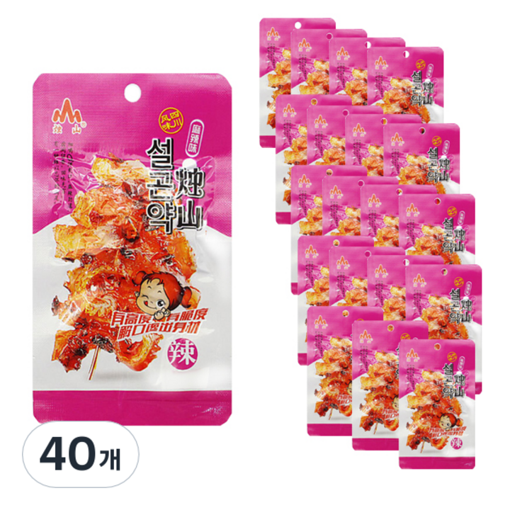 마라웨이 설곤약 간식 마라맛, 30g, 40개