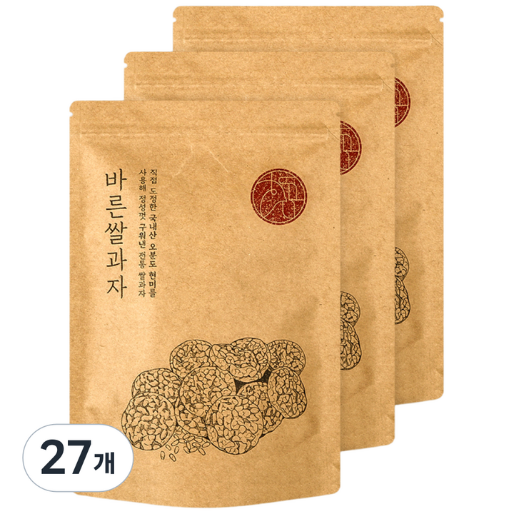 우리곡간 현미 뻥튀기 쌀과자, 70g, 27개