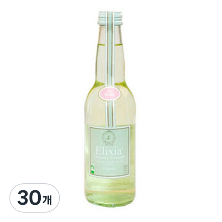 엘릭시아 유기농 로즈 탄산음료, 330ml, 30개