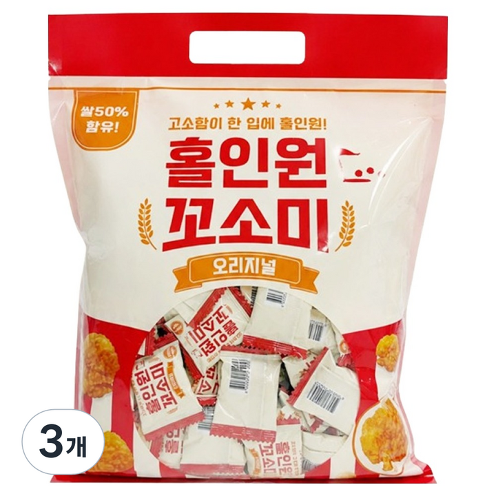 홀인원 꼬소미 쌀과자, 310g, 3개