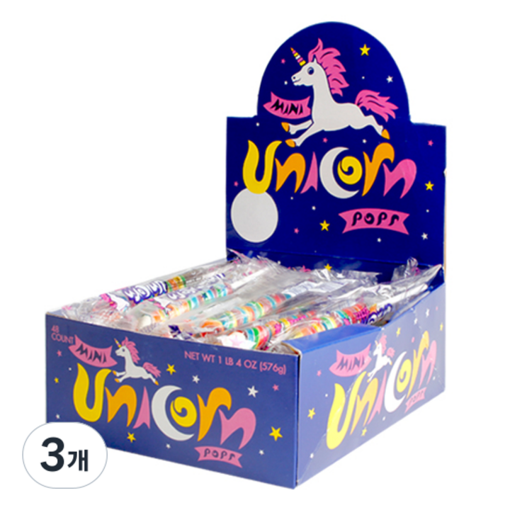 위니비니 유니콘팝 롤리팝, 12g, 3개