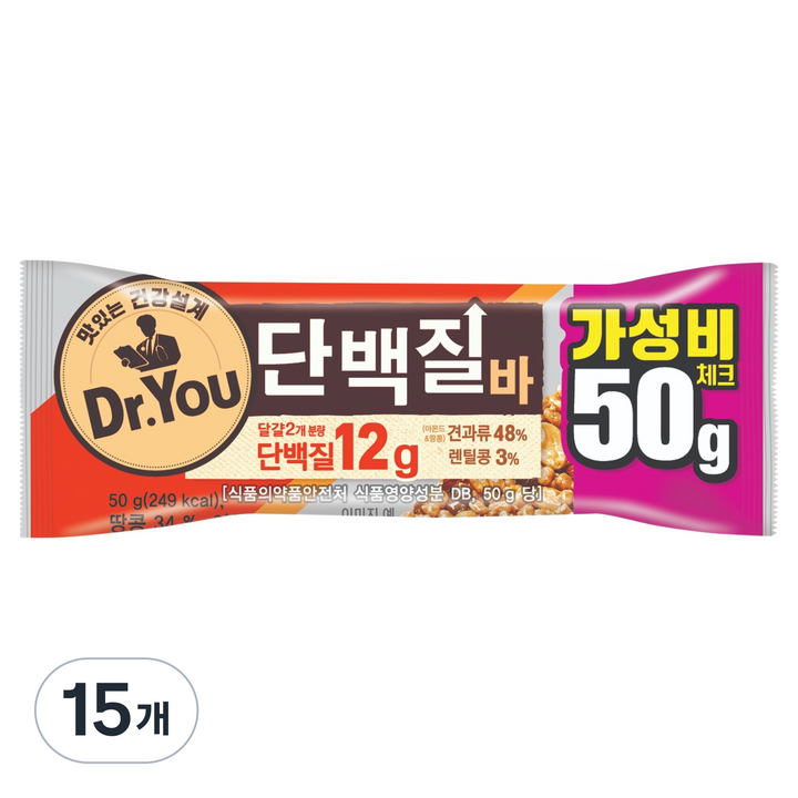 닥터유 오리온 단백질바, 50g, 15개