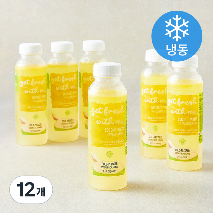 TS푸드 얼린 코코넛워터 & 깔라만시 주스 (냉동), 12개, 330ml