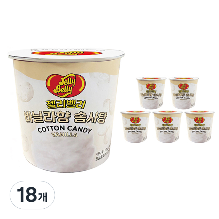 젤리벨리 바닐라향 솜사탕, 12g, 18개