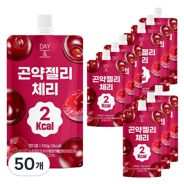 데이앤 2칼로리 곤약젤리 체리, 150g, 50개