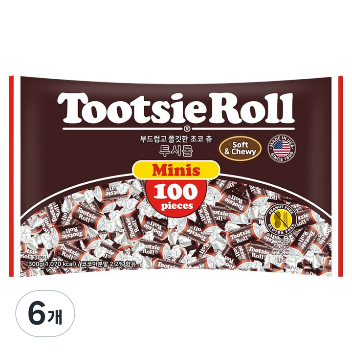 투시롤 초코츄, 6개, 300g