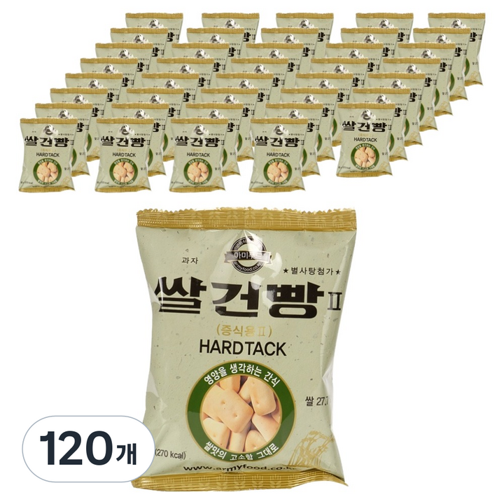 아미푸드 쌀건빵, 65g, 120개