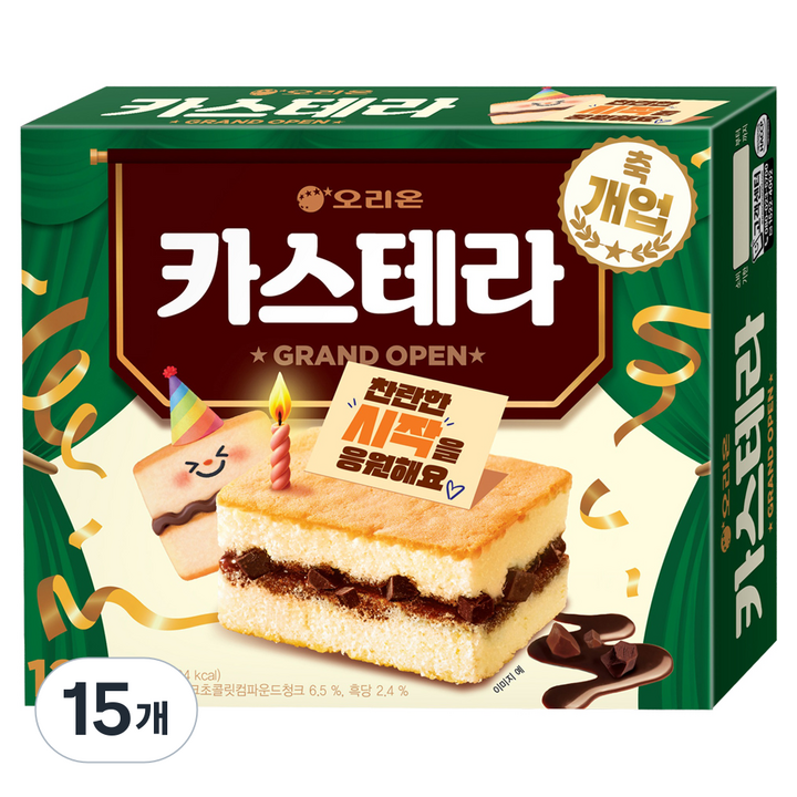 오리온 카스테라 12p, 360g, 15개