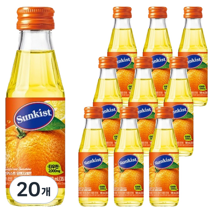 썬키스트 오렌지레몬 주스, 20개, 100ml