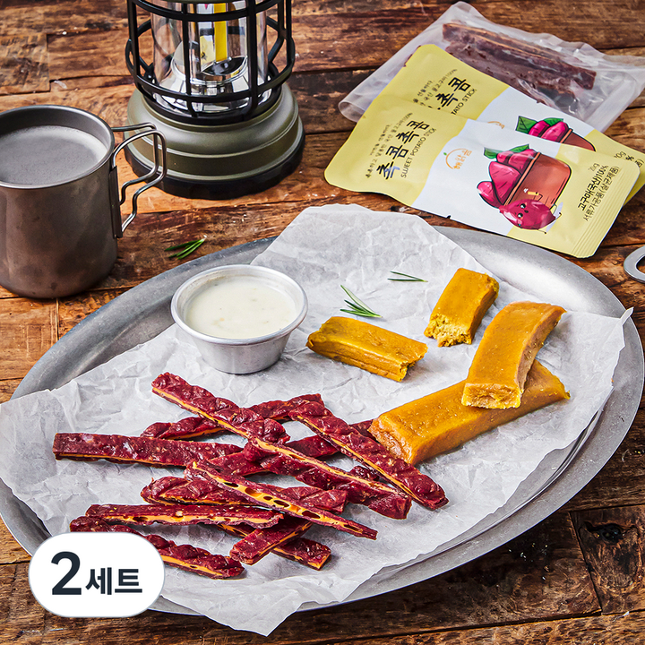 건어물학교 간편 간식 치즈육포 30g x 2봉 + 고구마스틱 20g x 4봉 세트, 2세트