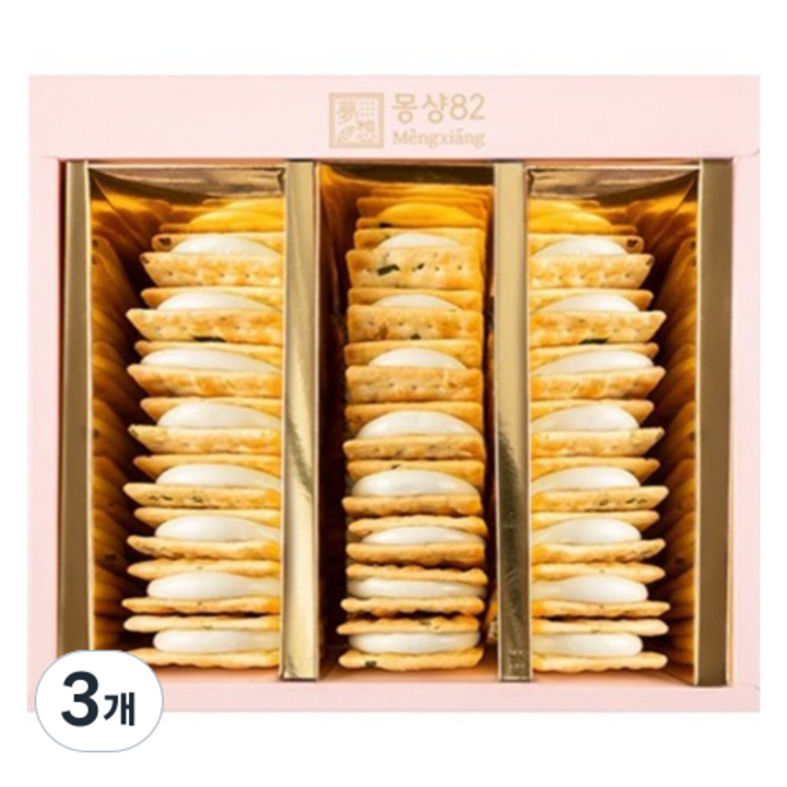 몽샹82 누가크래커 기프트 N3 +쇼핑백, 480g, 3개