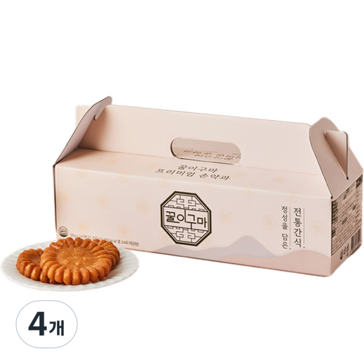 꿀이구마 프리미엄 손약과 선물세트, 1.2kg, 4개