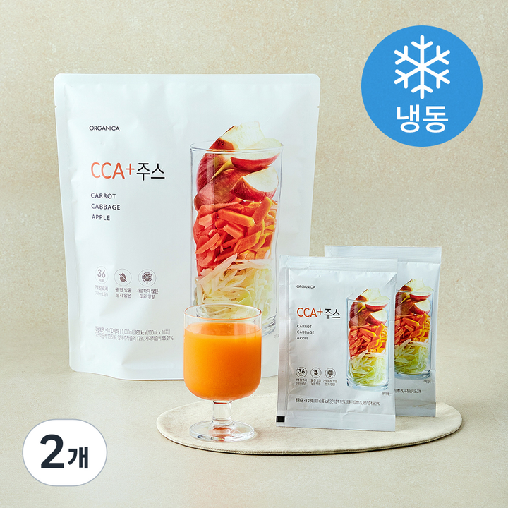 올가니카 CCA+주스 10개입 (냉동), 2개, 1L
