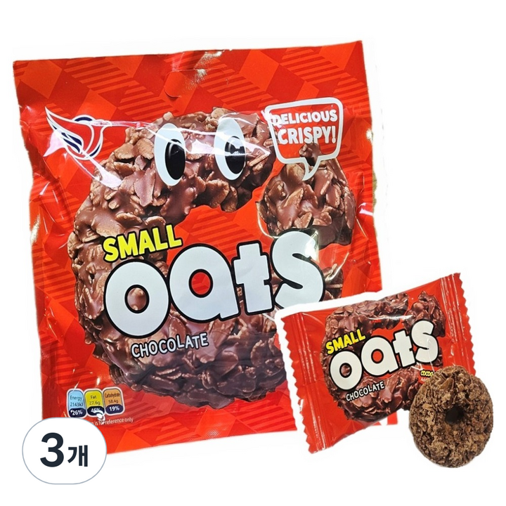 YINGPAI 미니 크리스피 오트 초코, 300g, 3개