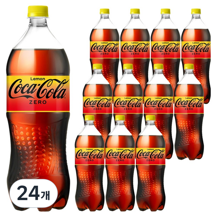 코카콜라 제로 레몬, 1.5L, 24개