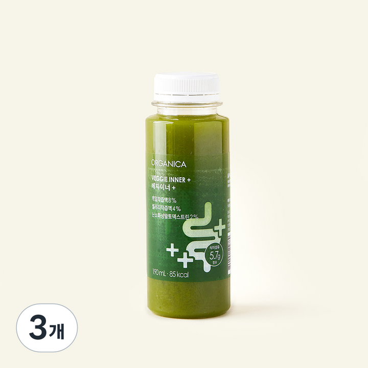 올가니카 주스 베지이너+, 3개, 190ml