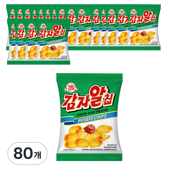 영양제과 감자알칩, 42g, 80개