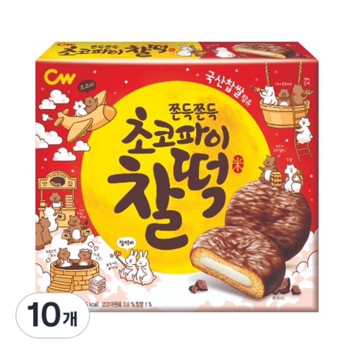 청우 초코파이찰떡 10p, 215g, 10개