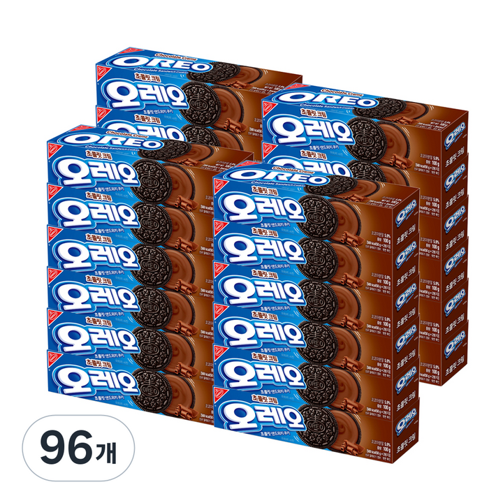 오레오 초콜릿 크림 샌드위치 쿠키, 100g, 96개